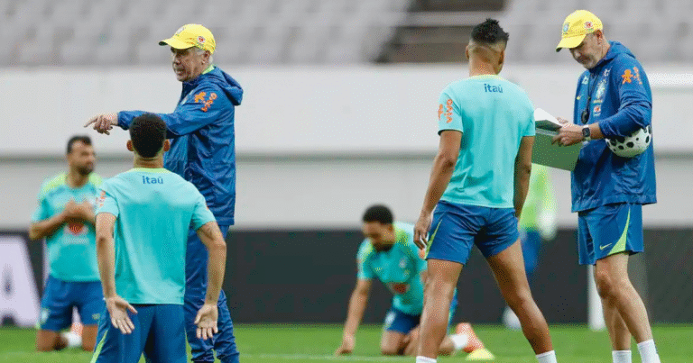Ancelotti aposta no esquema 4-4-2 diante da Coreia do Sul